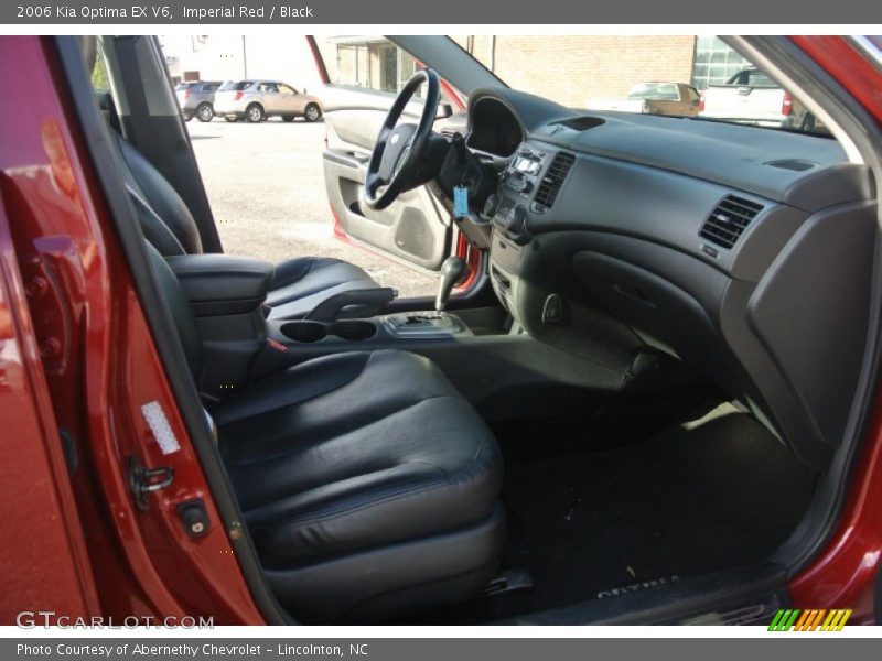 Imperial Red / Black 2006 Kia Optima EX V6