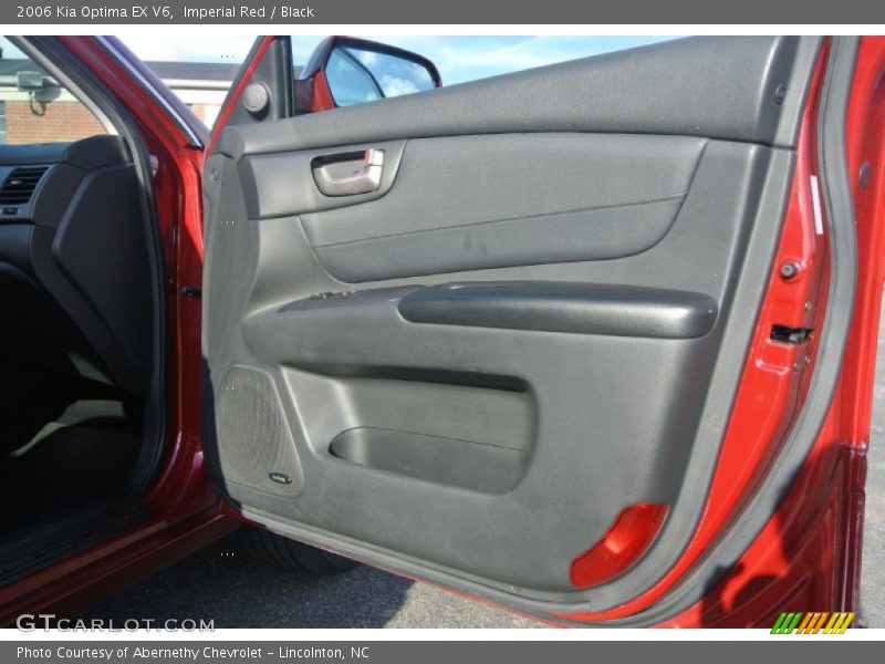 Imperial Red / Black 2006 Kia Optima EX V6