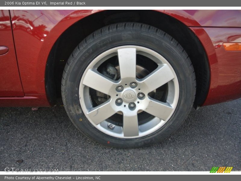 Imperial Red / Black 2006 Kia Optima EX V6