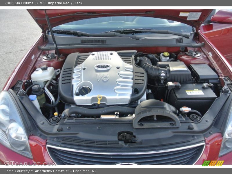 Imperial Red / Black 2006 Kia Optima EX V6