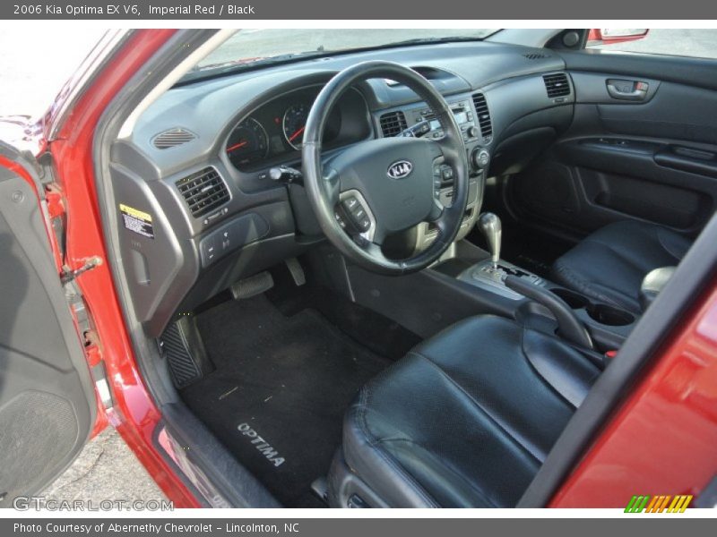 Imperial Red / Black 2006 Kia Optima EX V6