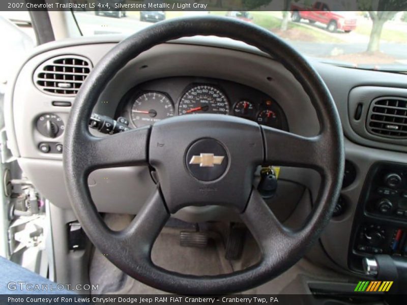 Silverstone Metallic / Light Gray 2007 Chevrolet TrailBlazer LS 4x4