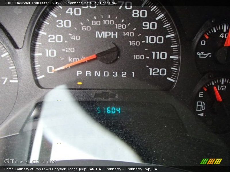 Silverstone Metallic / Light Gray 2007 Chevrolet TrailBlazer LS 4x4