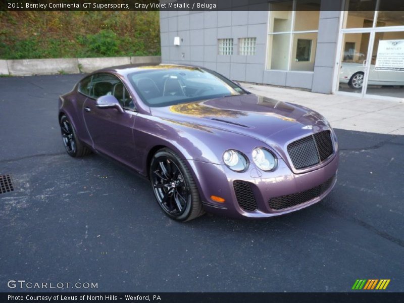 Gray Violet Metallic / Beluga 2011 Bentley Continental GT Supersports