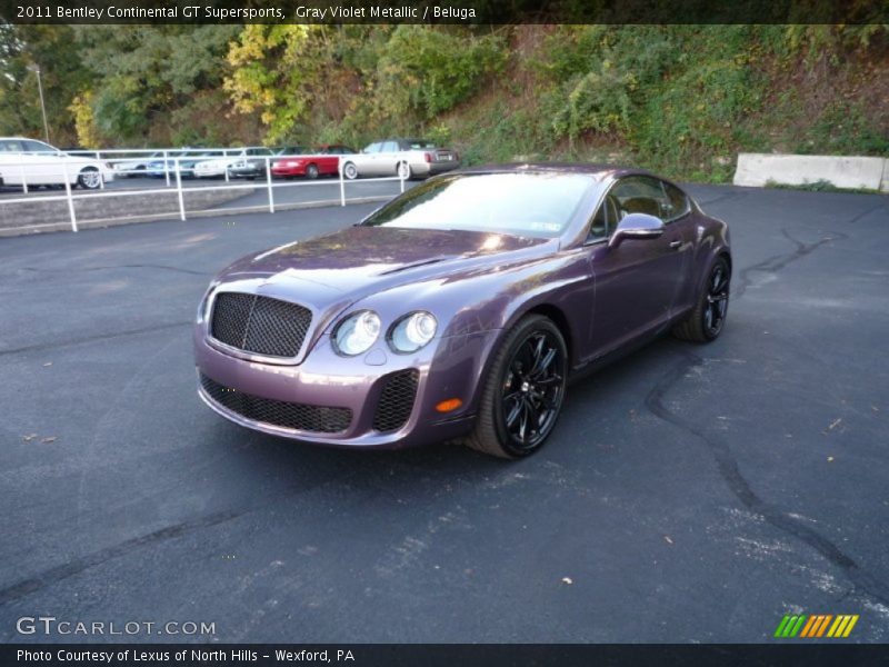 Gray Violet Metallic / Beluga 2011 Bentley Continental GT Supersports