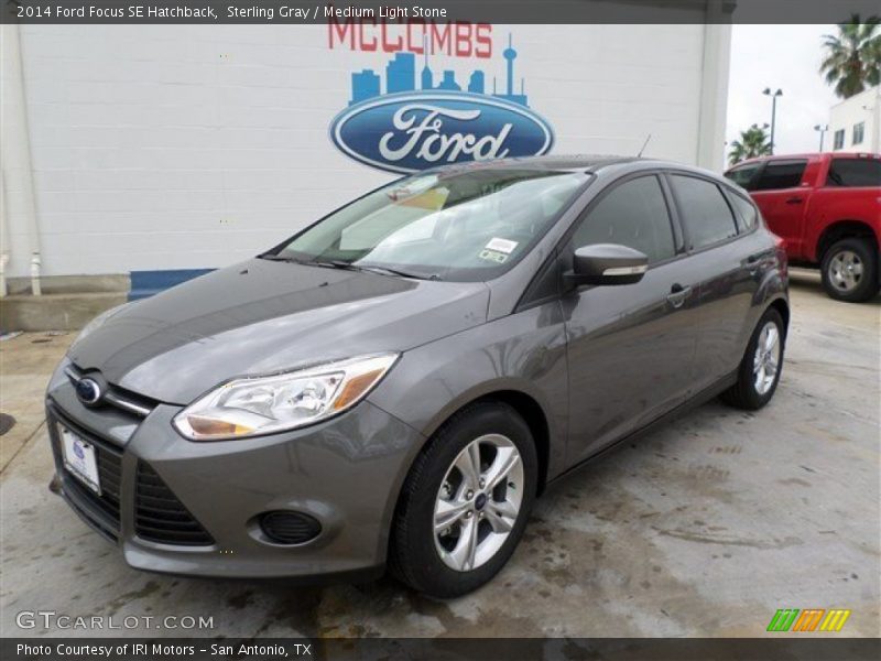 Sterling Gray / Medium Light Stone 2014 Ford Focus SE Hatchback