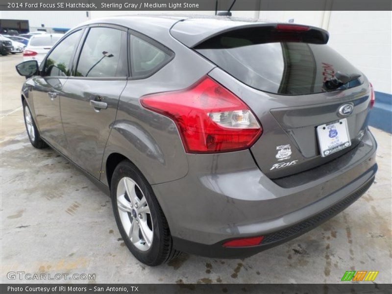 Sterling Gray / Medium Light Stone 2014 Ford Focus SE Hatchback