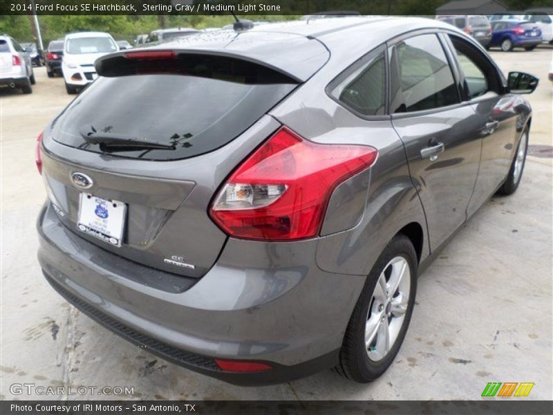 Sterling Gray / Medium Light Stone 2014 Ford Focus SE Hatchback