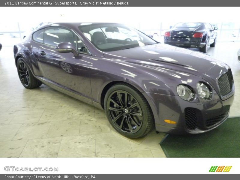 Gray Violet Metallic / Beluga 2011 Bentley Continental GT Supersports