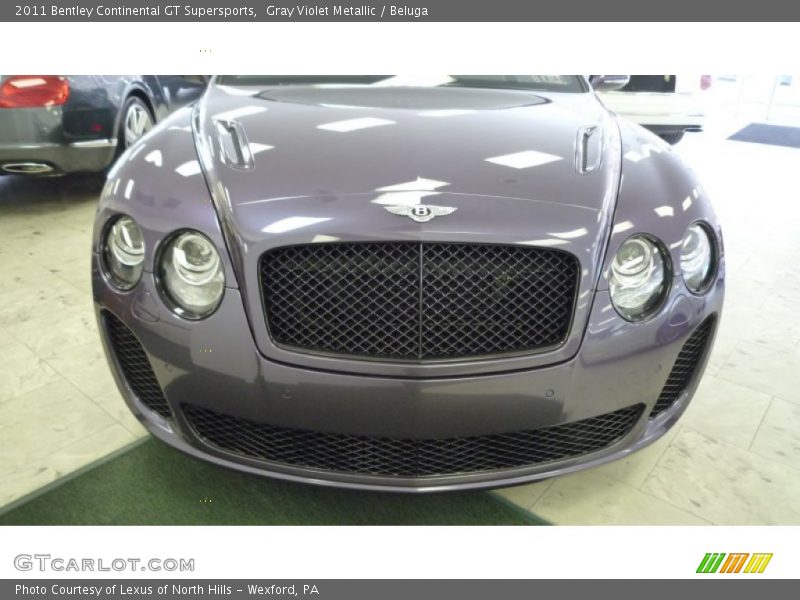 Gray Violet Metallic / Beluga 2011 Bentley Continental GT Supersports