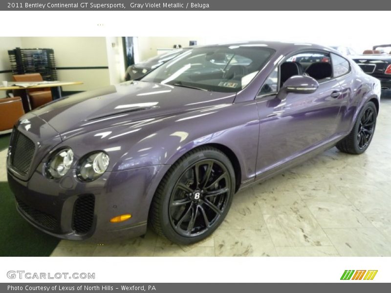 Gray Violet Metallic / Beluga 2011 Bentley Continental GT Supersports