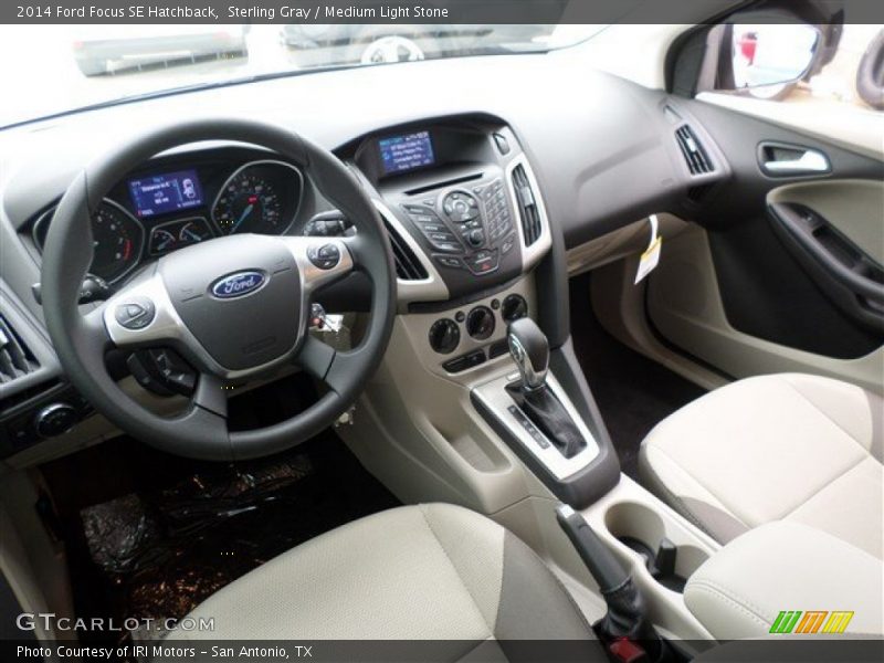 Sterling Gray / Medium Light Stone 2014 Ford Focus SE Hatchback