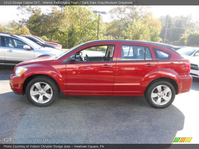 Inferno Red Crystal Pearl / Dark Slate Gray/Medium Graystone 2010 Dodge Caliber SXT