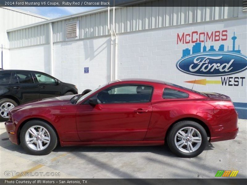 Ruby Red / Charcoal Black 2014 Ford Mustang V6 Coupe
