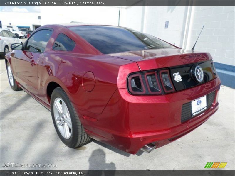 Ruby Red / Charcoal Black 2014 Ford Mustang V6 Coupe