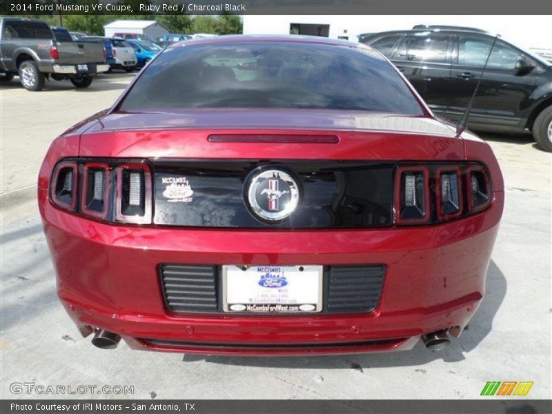 Ruby Red / Charcoal Black 2014 Ford Mustang V6 Coupe