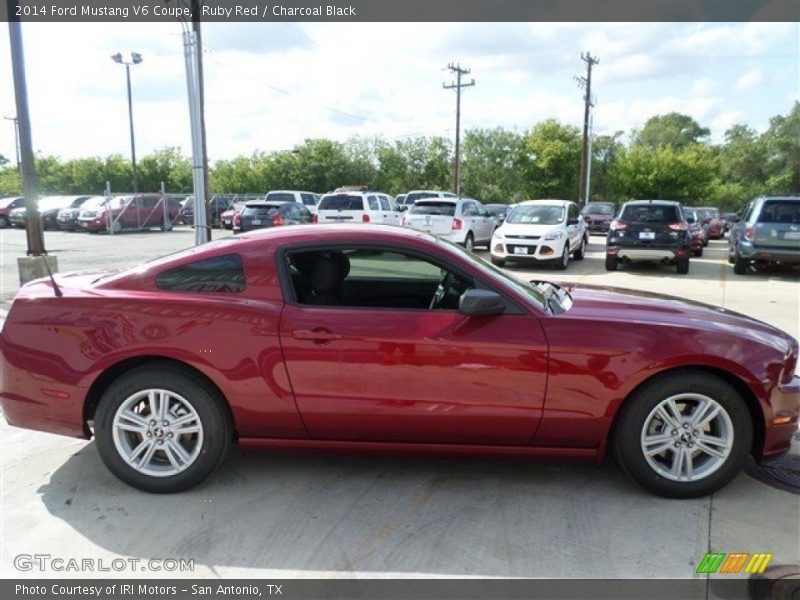 Ruby Red / Charcoal Black 2014 Ford Mustang V6 Coupe