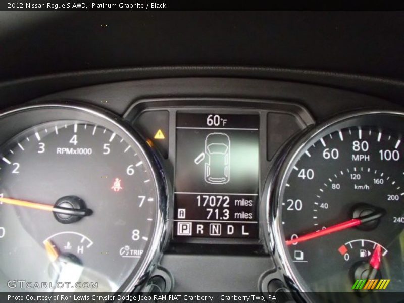 Platinum Graphite / Black 2012 Nissan Rogue S AWD