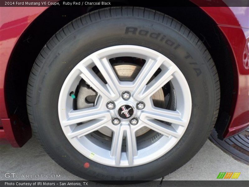 Ruby Red / Charcoal Black 2014 Ford Mustang V6 Coupe