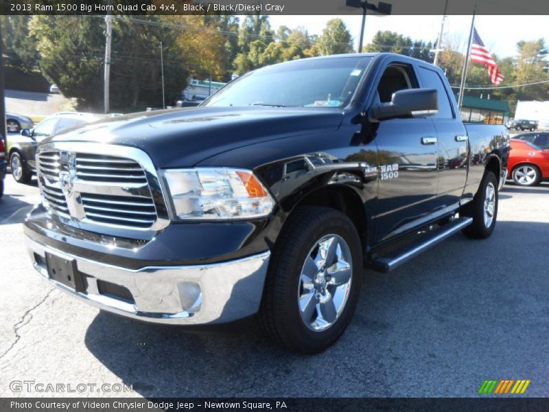 Black / Black/Diesel Gray 2013 Ram 1500 Big Horn Quad Cab 4x4