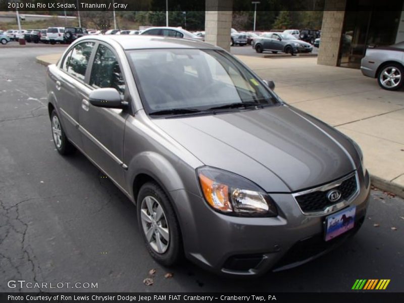 Titanium / Gray 2010 Kia Rio LX Sedan