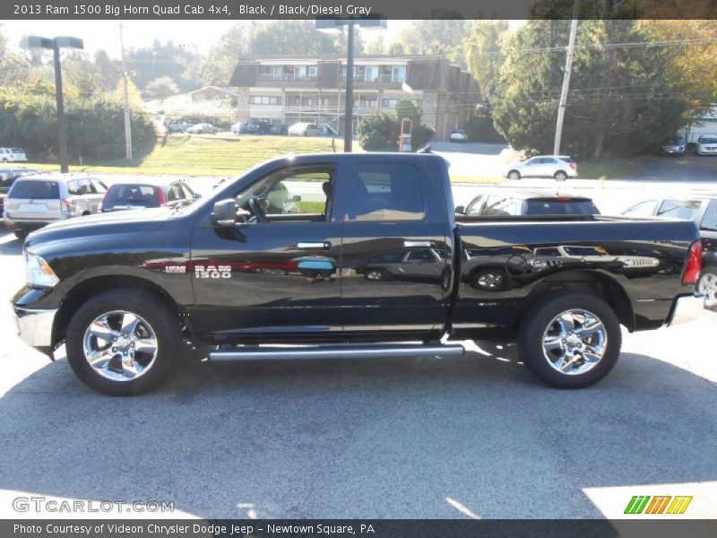 Black / Black/Diesel Gray 2013 Ram 1500 Big Horn Quad Cab 4x4