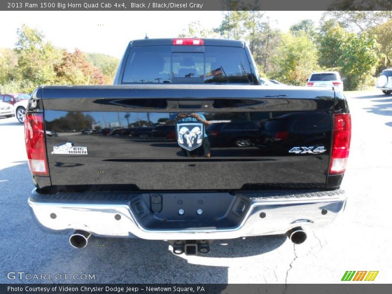 Black / Black/Diesel Gray 2013 Ram 1500 Big Horn Quad Cab 4x4