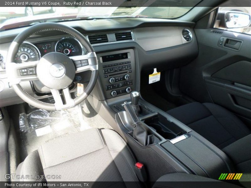 Ruby Red / Charcoal Black 2014 Ford Mustang V6 Coupe