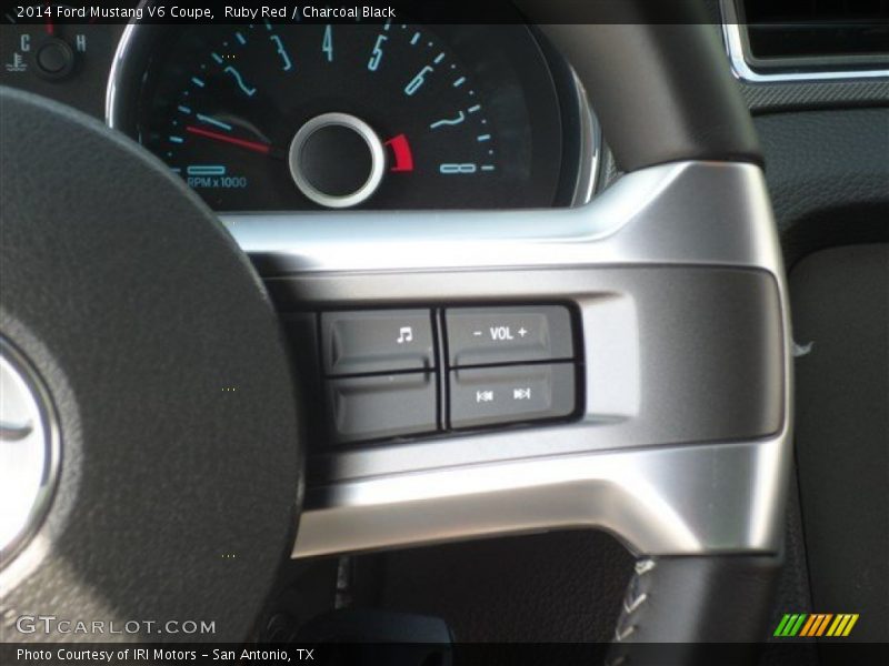 Ruby Red / Charcoal Black 2014 Ford Mustang V6 Coupe