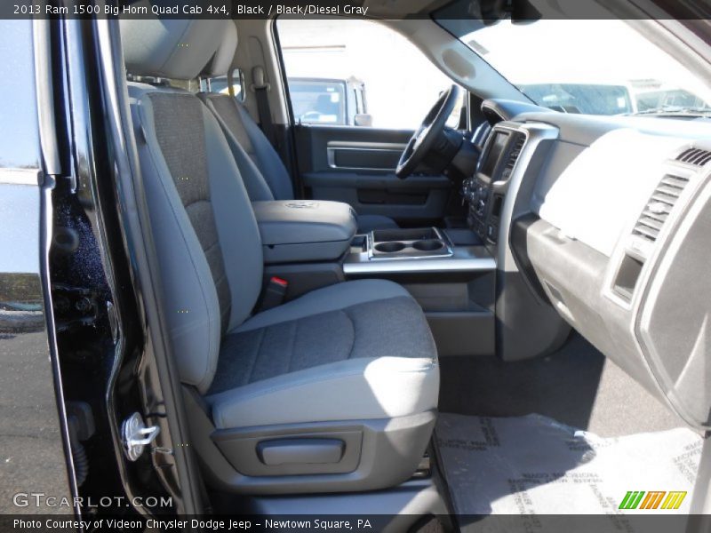 Black / Black/Diesel Gray 2013 Ram 1500 Big Horn Quad Cab 4x4