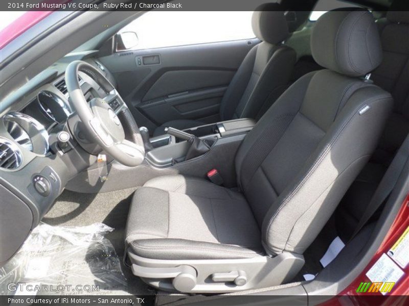 Ruby Red / Charcoal Black 2014 Ford Mustang V6 Coupe