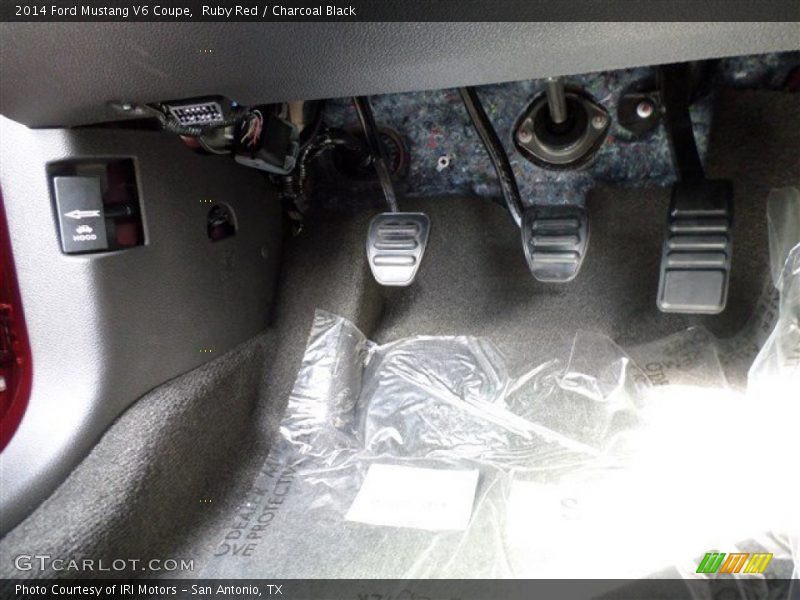 Ruby Red / Charcoal Black 2014 Ford Mustang V6 Coupe