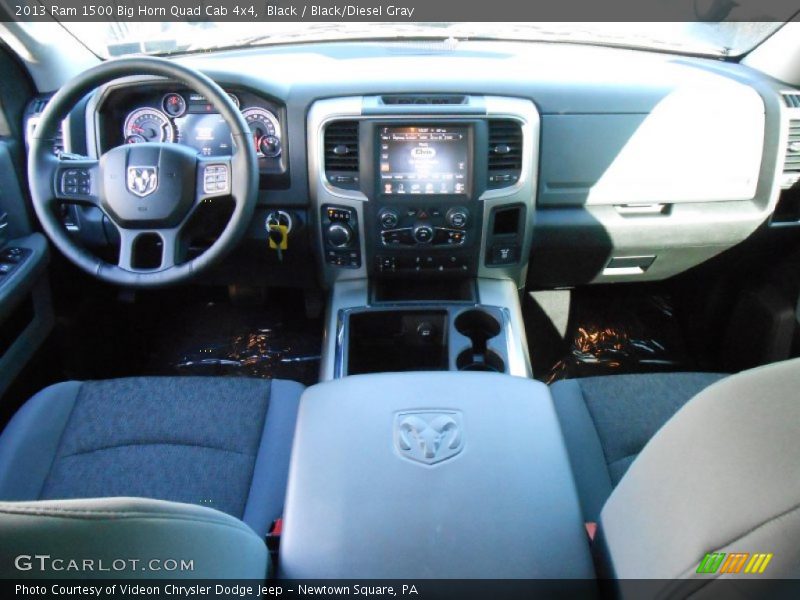 Black / Black/Diesel Gray 2013 Ram 1500 Big Horn Quad Cab 4x4