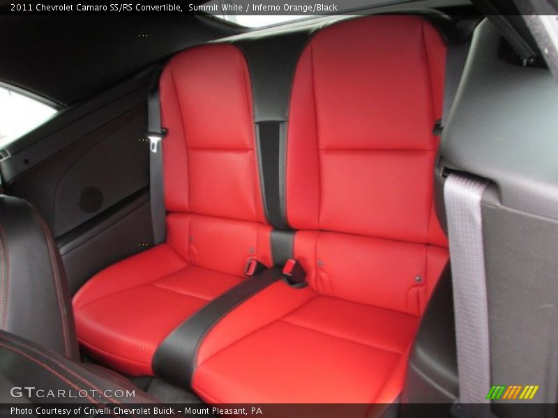 Summit White / Inferno Orange/Black 2011 Chevrolet Camaro SS/RS Convertible