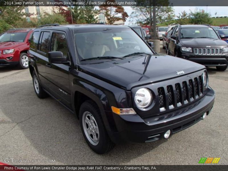 Maximum Steel Metallic / Dark Slate Gray/Light Pebble 2014 Jeep Patriot Sport