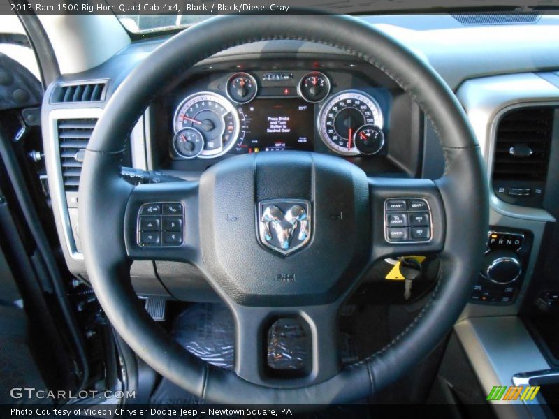 Black / Black/Diesel Gray 2013 Ram 1500 Big Horn Quad Cab 4x4