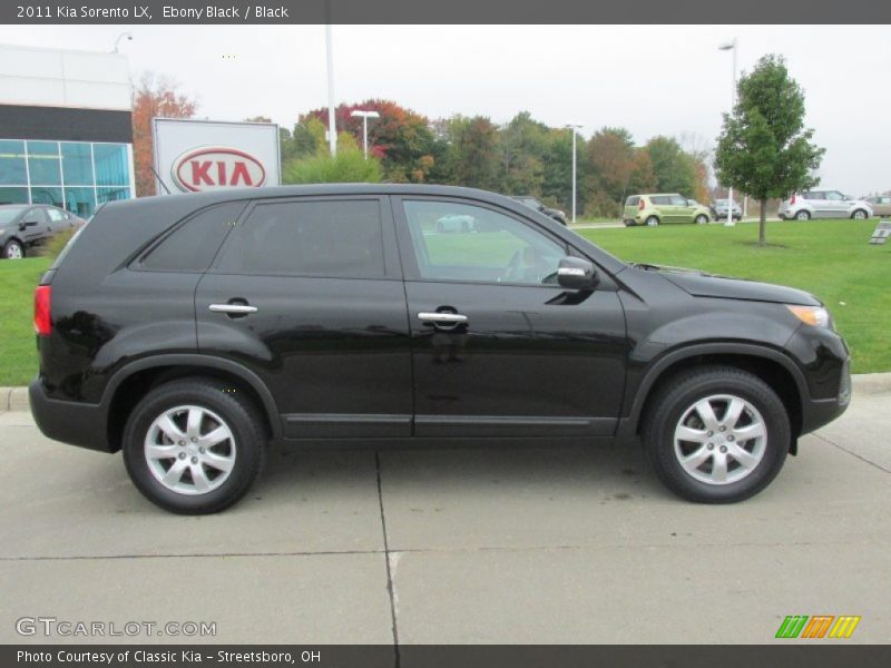 Ebony Black / Black 2011 Kia Sorento LX