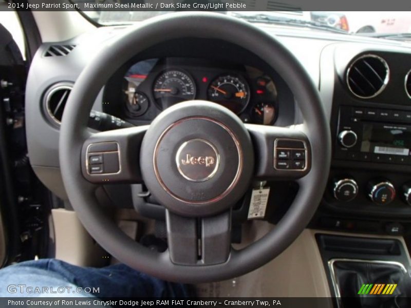 Maximum Steel Metallic / Dark Slate Gray/Light Pebble 2014 Jeep Patriot Sport