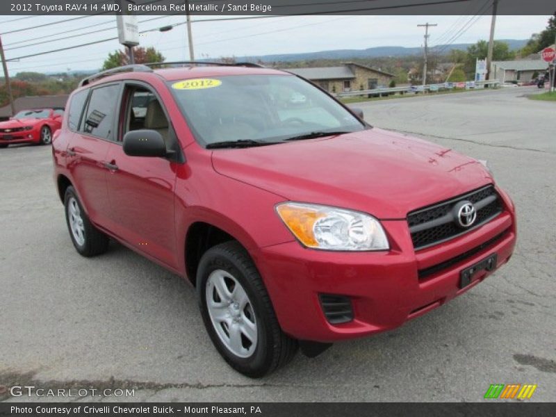 Barcelona Red Metallic / Sand Beige 2012 Toyota RAV4 I4 4WD