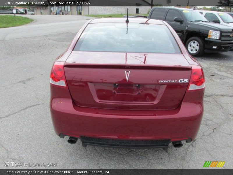 Sport Red Metallic / Onyx 2009 Pontiac G8 Sedan