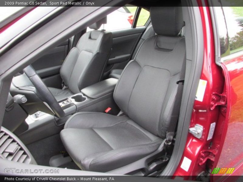 Sport Red Metallic / Onyx 2009 Pontiac G8 Sedan