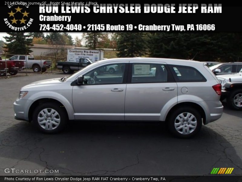 Bright Silver Metallic / Black 2014 Dodge Journey SE