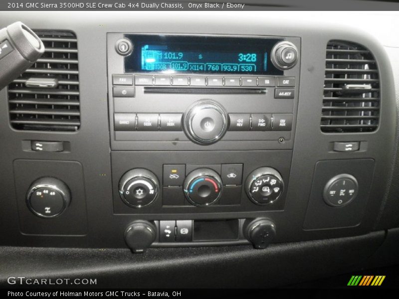 Onyx Black / Ebony 2014 GMC Sierra 3500HD SLE Crew Cab 4x4 Dually Chassis