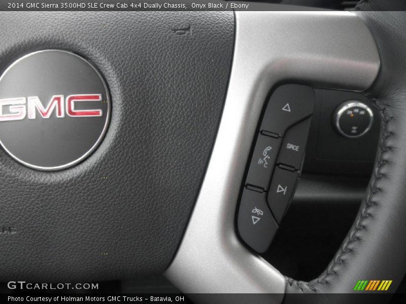 Onyx Black / Ebony 2014 GMC Sierra 3500HD SLE Crew Cab 4x4 Dually Chassis