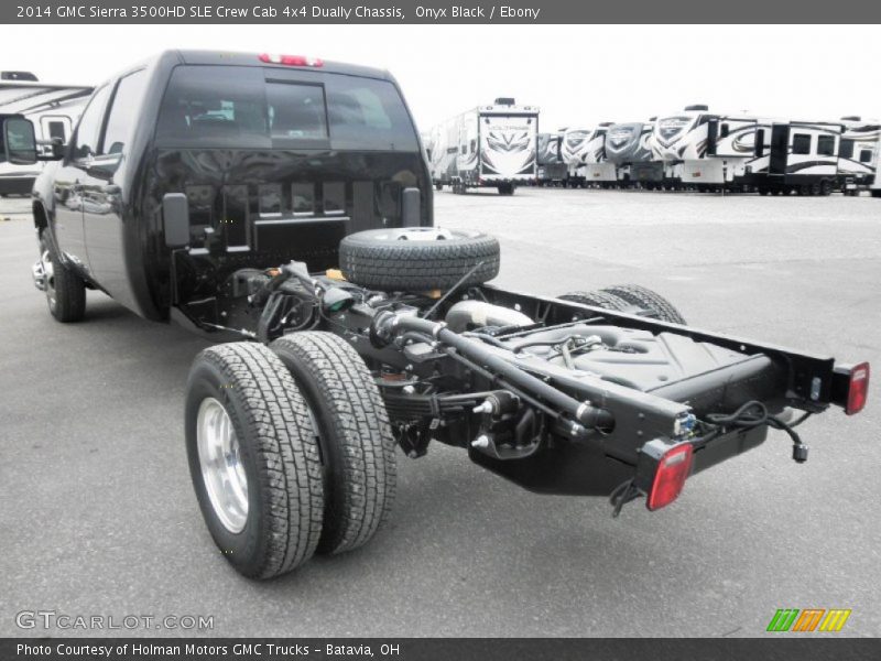 Onyx Black / Ebony 2014 GMC Sierra 3500HD SLE Crew Cab 4x4 Dually Chassis