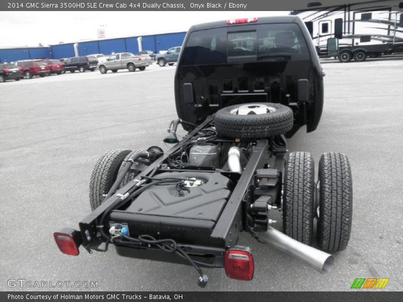 Onyx Black / Ebony 2014 GMC Sierra 3500HD SLE Crew Cab 4x4 Dually Chassis