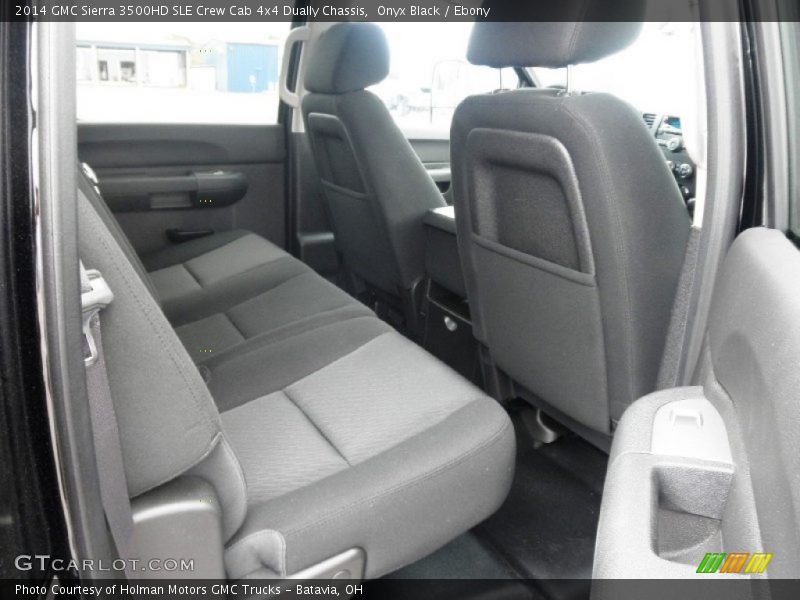 Onyx Black / Ebony 2014 GMC Sierra 3500HD SLE Crew Cab 4x4 Dually Chassis