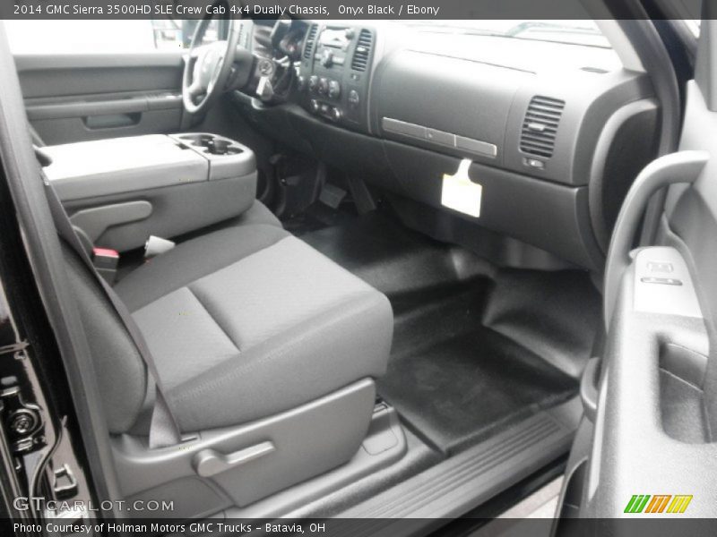 Onyx Black / Ebony 2014 GMC Sierra 3500HD SLE Crew Cab 4x4 Dually Chassis