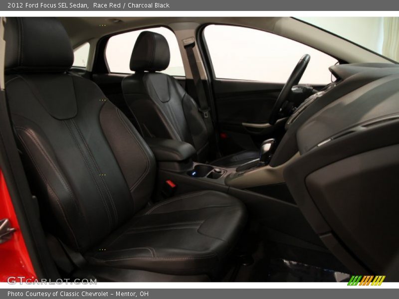 Race Red / Charcoal Black 2012 Ford Focus SEL Sedan