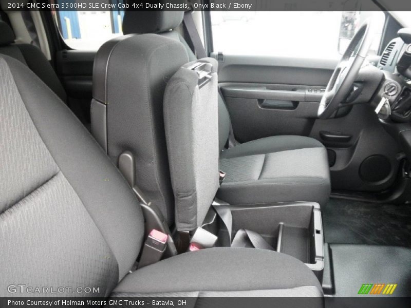 Onyx Black / Ebony 2014 GMC Sierra 3500HD SLE Crew Cab 4x4 Dually Chassis